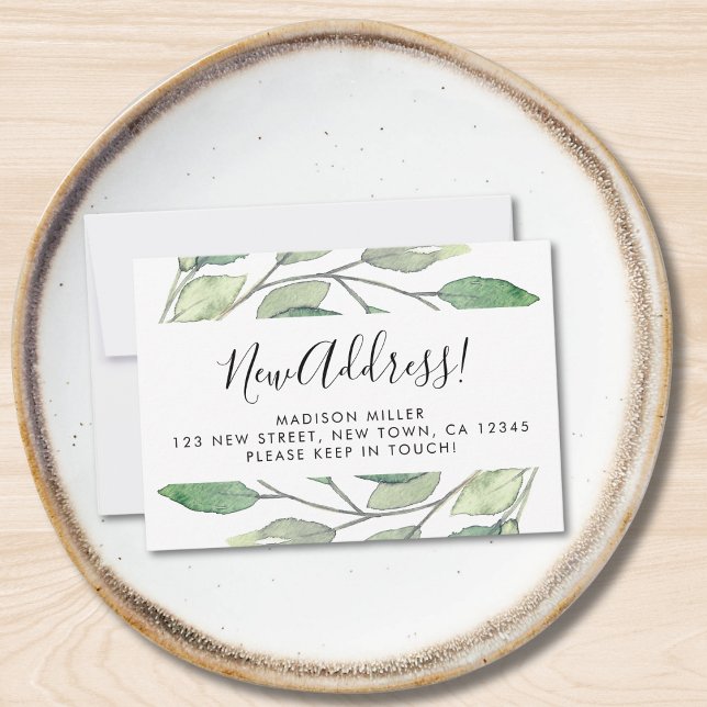 Budget New Address Moving Announcement Card (Creator Uploaded)
