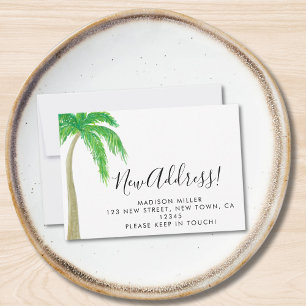 Budget New Address Palm Tree Moving Announcement