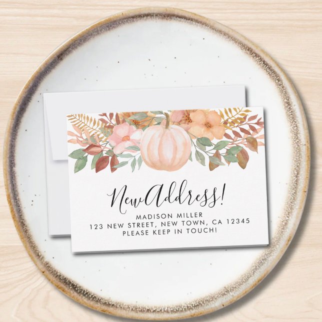 Budget New Address Pumpkin Moving Announcement (Creator Uploaded)