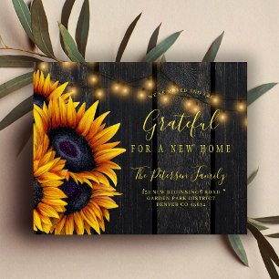 Budget new address rustic moving announcement