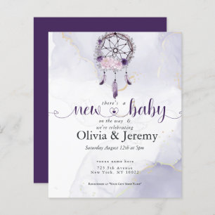 Budget New Baby on the Way Purple DreamCatcher