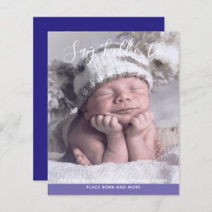 BUDGET New Baby PHOTO Announcement Custom