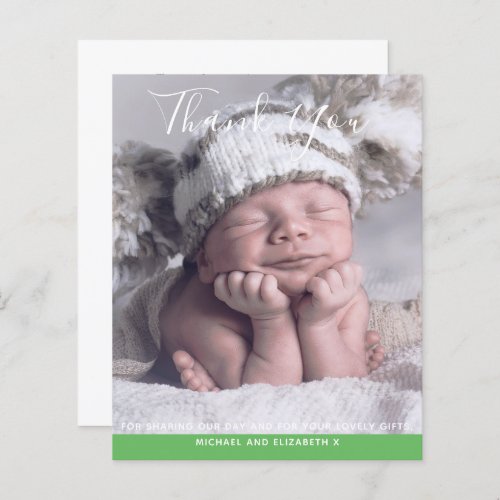 BUDGET New Baby PHOTO THANK YOU Cards