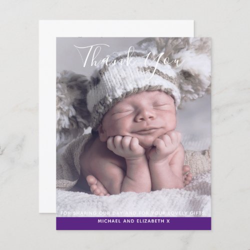 BUDGET New Baby PHOTO THANK YOU Cards