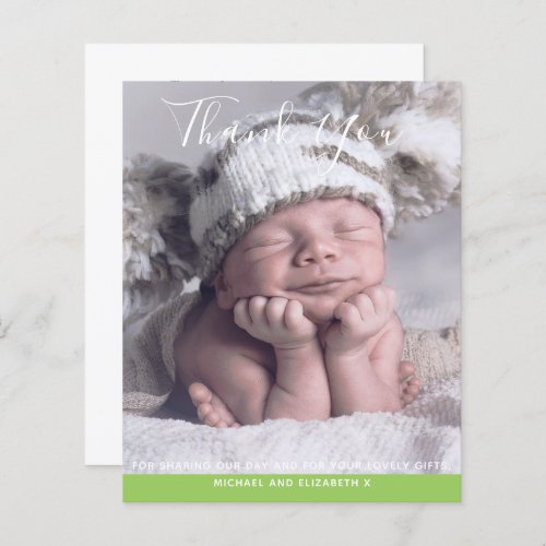 BUDGET New Baby PHOTO THANK YOU Cards