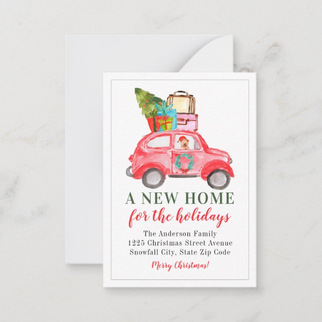 Budget New Home Holidays Car Luggage Moving Card (Front)