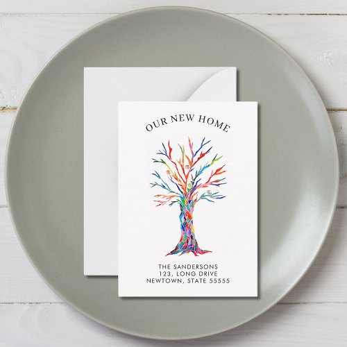 Budget New Home Moving Announcement Mini Card