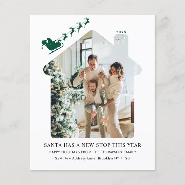 BUDGET New Home Photo Green Santa Sleigh Moving (Front)