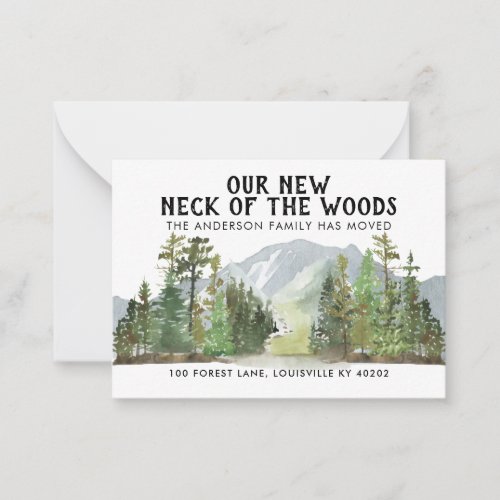 Budget New Neck of the Woods Forest Moving Card