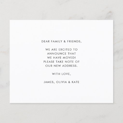 Budget New Nest Home Change of Address Moving Card Zazzle