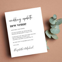 Budget New Wedding Venue Announcement