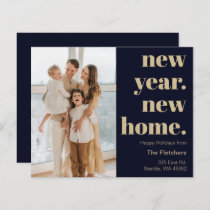 Budget New Year New Home Moving Photo Holiday Card