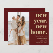 Budget New Year New Home Moving Photo Holiday Card