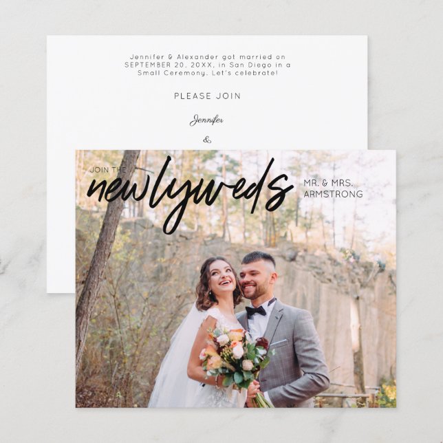 Budget Newlyweds HB 1 Photo Post Wedding Reception (Front/Back)