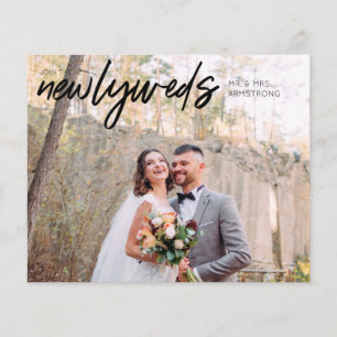 Budget Newlyweds Horiz 1B Photo Wedding Reception Flyer