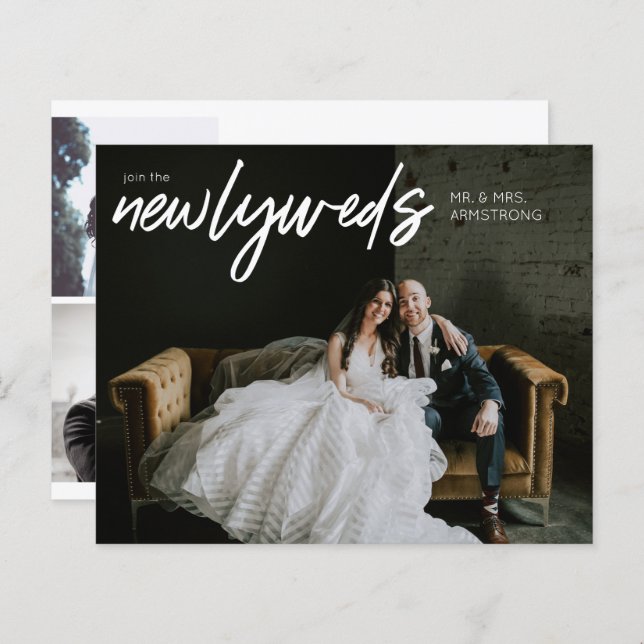 Budget Newlyweds HW 3 Photo Post Wedding Reception (Front/Back)