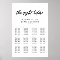 Budget Night Before Rehearsal Dinner Seating Chart