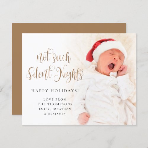 BUDGET Not Such Silent Nights Baby Script Photo 