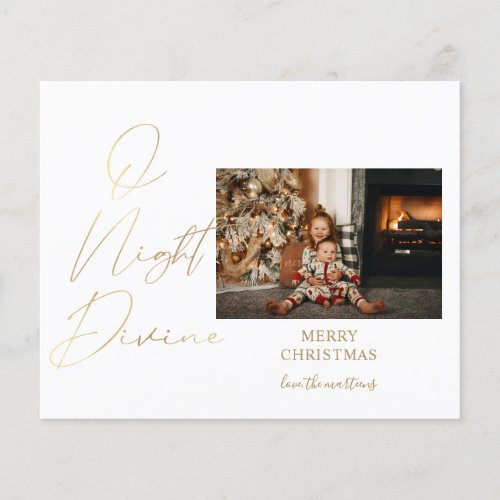 Budget O Night Divine Christmas Photo Flyer