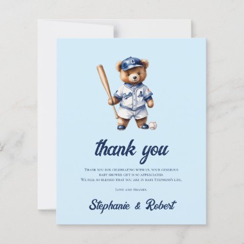 Budget Oh Boy Baseball  Baby Shower Thank You