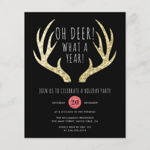 Budget Oh Deer What A Year Christmas Party