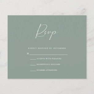 Budget Olive RSVP Card Flyer
