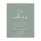 Budget Olive Wedding Invitation