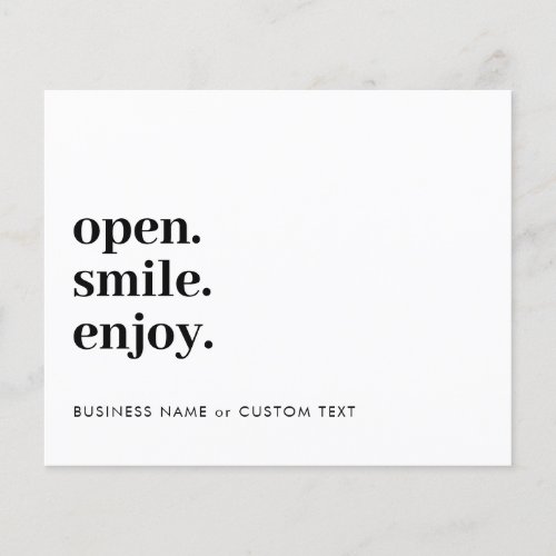 Budget Open Smile Enjoy Candle Care Thank Business