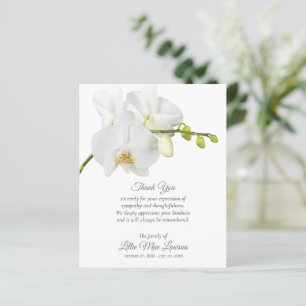 Budget Orchid Funeral Memorial Thank You