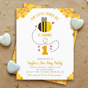 Budget Our Little Honey Bee Birthday Invitation