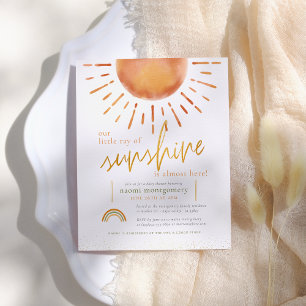 Budget Our Little Ray of Sunshine Baby Boy Shower
