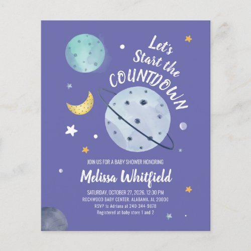 Budget Outer Space Baby Shower