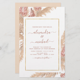 Budget Pampas Grass Bohemian Boho Tropical Wedding