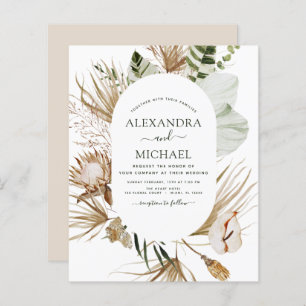 Budget Pampas Grass Bohemian Eucalyptus Wedding