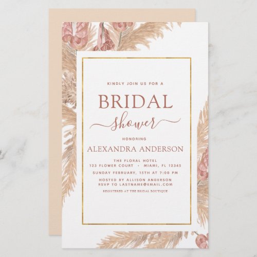 Budget Pampas Grass Bridal Shower Bohemian Boho