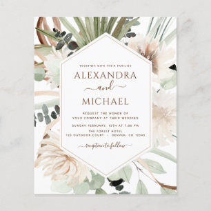 Budget Pampas Grass Photo Boho Wedding