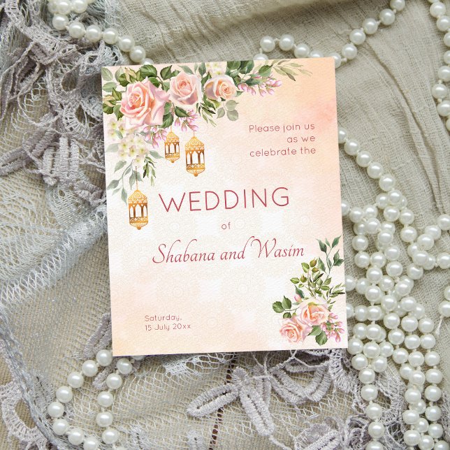 Budget pastel cream roses Moroccan lanterns weddin (Creator Uploaded)