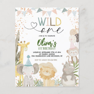 BUDGET Pastel Earthy Safari Wild One 1st Birthday