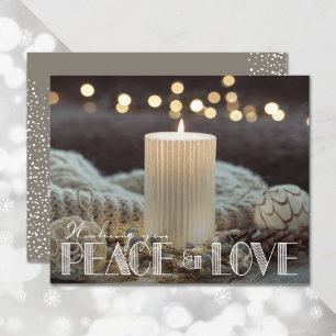Budget Peace and Love Greeting Card