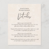 BUDGET Peach Gray Wedding Watercolor (Front)