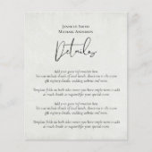 BUDGET Peach Gray Wedding Watercolor (Front)