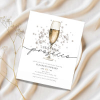 Budget Pearls Prosecco Bridal Shower Invitation