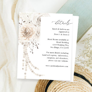 Budget Pearls & White Floral Details