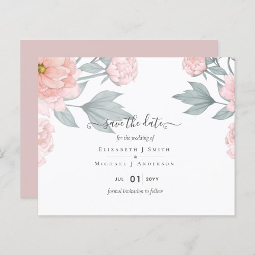 BUDGET  PEONIES Pink Sage Peach Wedding