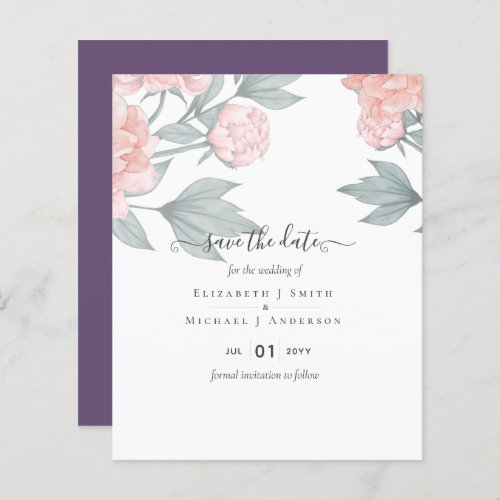 BUDGET  PEONIES Pink Sage Peach Wedding