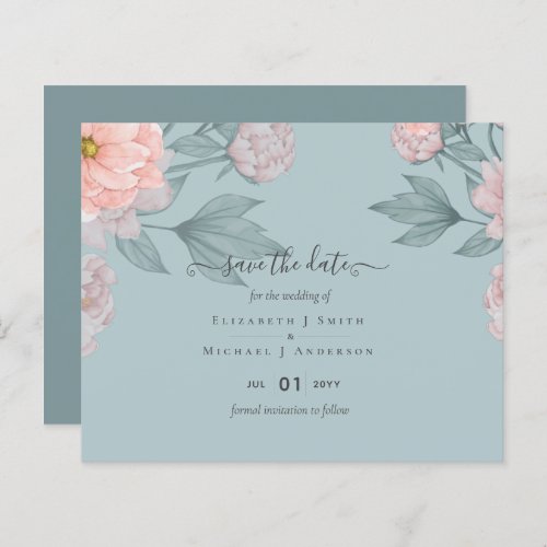 BUDGET  PEONIES Pink Sage Peach Wedding