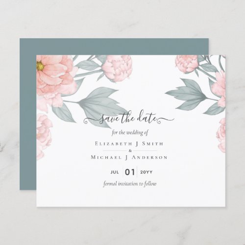 BUDGET  PEONIES Pink Sage Peach Wedding