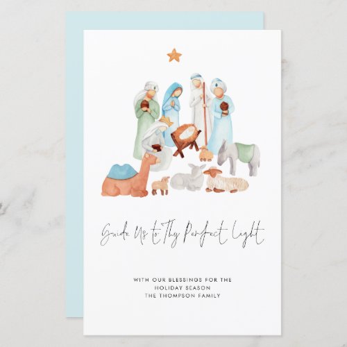 Budget Perfect Light We Three Kings Holiday Card