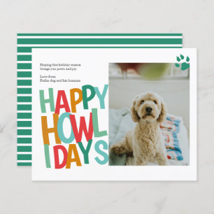 BUDGET Personalized Happy Howlidays Dog Christmas