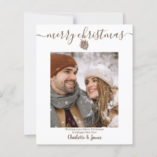 Budget Personalized Photo Christmas Card